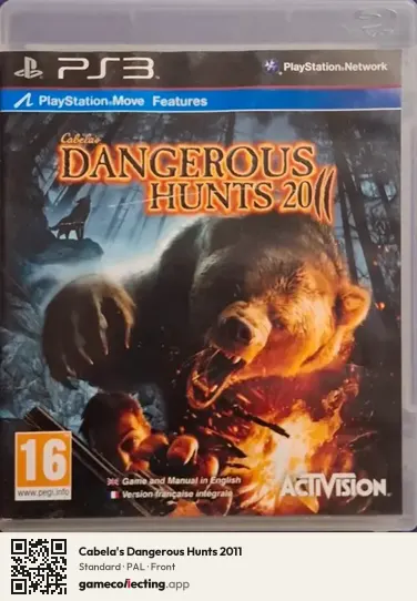 Cabela's Dangerous Hunts 2011 PlayStation 3, PAL box front