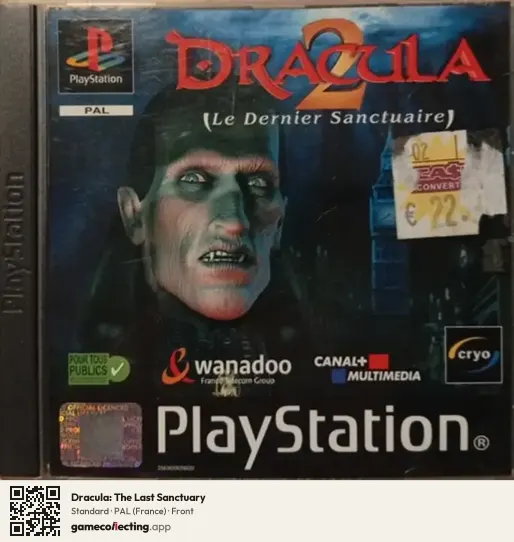 Dracula: The Last Sanctuary PlayStation, France box front