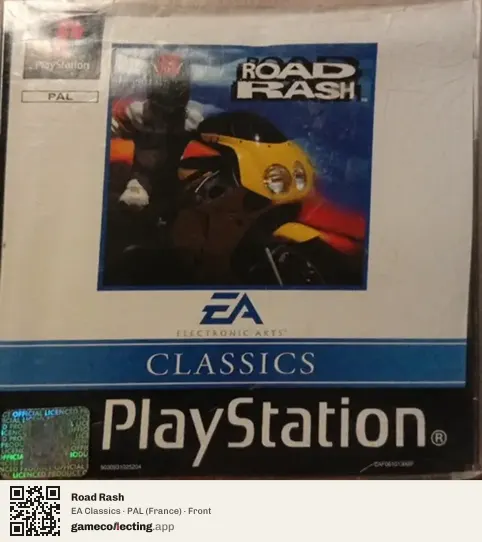 Road Rash PlayStation, France box front