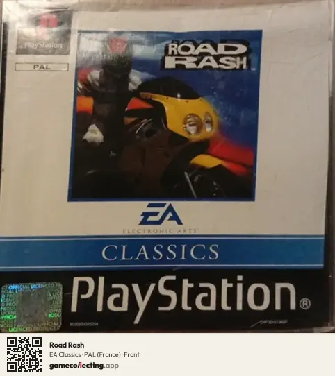 Road Rash PlayStation, France box front