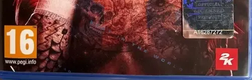 WWE 2K26, the PEGI square on its front