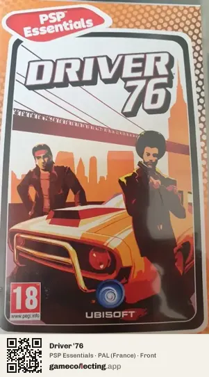 Driver '76 PlayStation Portable, France box front