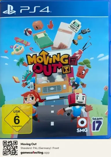 Moving Out PlayStation 4, Germany box front