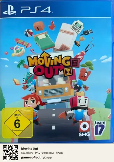 Moving Out PlayStation 4, Germany box front