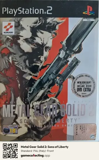 Metal Gear Solid 2: Sons of Liberty PlayStation 2, Italy box front