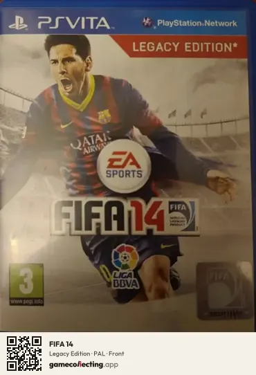FIFA 14 PlayStation Vita, PAL box front