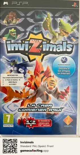 Invizimals PlayStation Portable, Spain box front