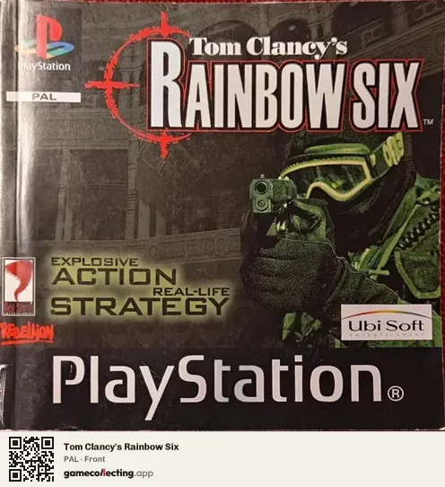 Tom Clancy's Rainbow Six PlayStation, PAL box front
