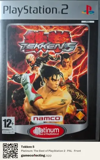 Tekken 5 PlayStation 2, PAL box front