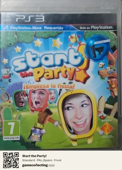 Start the Party! PlayStation 3, Spain box front