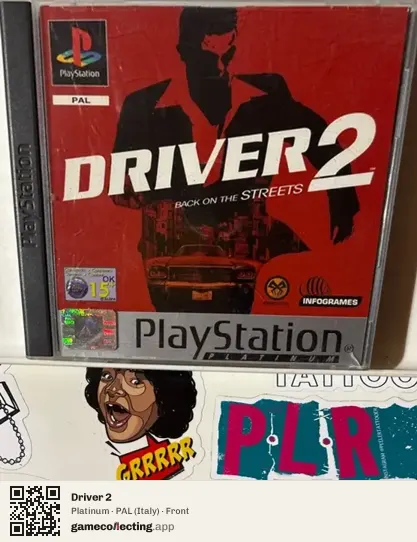 Driver 2 PlayStation, Italy box front