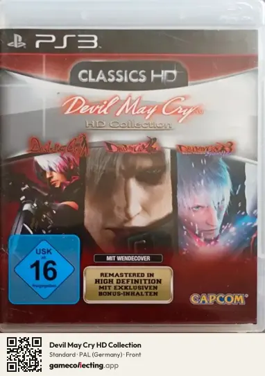 Devil May Cry HD Collection PlayStation 3, Germany box front
