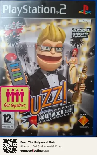 Buzz! The Hollywood Quiz PlayStation 2, Netherlands box front
