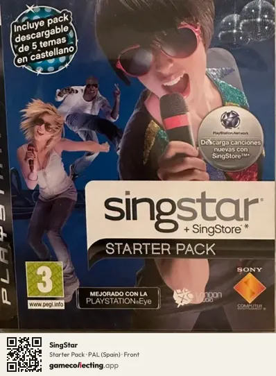 SingStar PlayStation 3, Spain box front