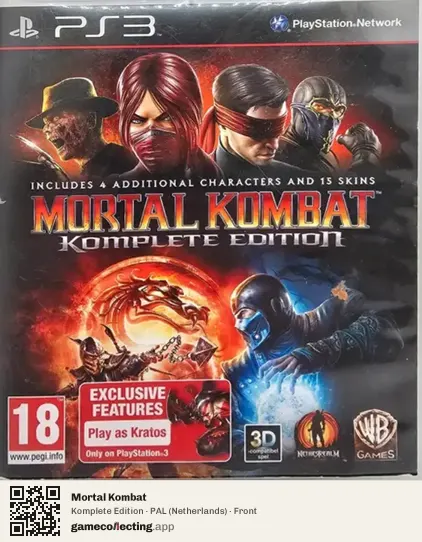 Mortal Kombat PlayStation 3, Netherlands box front