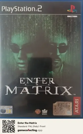 Enter the Matrix PlayStation 2, Italy box front