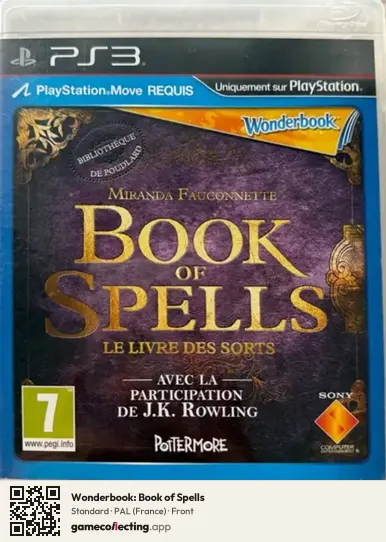 Wonderbook: Book of Spells PlayStation 3, France box front