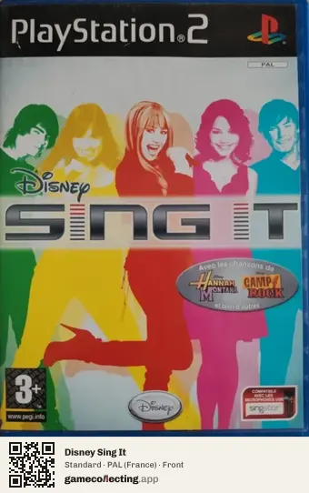 Disney Sing It PlayStation 2, France box front
