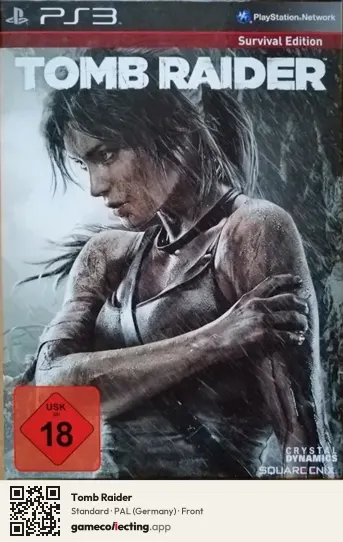 Tomb Raider PlayStation 3, Germany box front