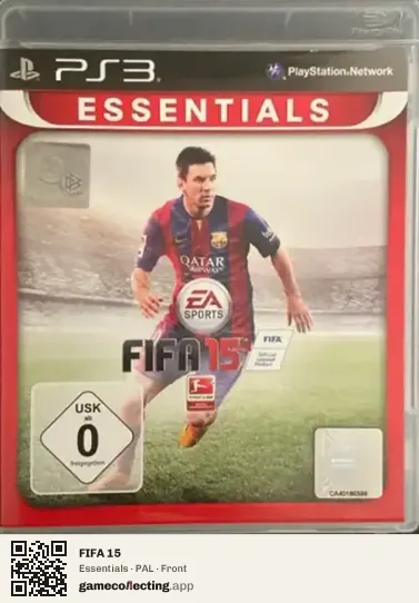 FIFA 15 PlayStation 3, PAL box front