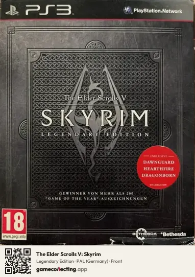 The Elder Scrolls V: Skyrim PlayStation 3, Germany box front