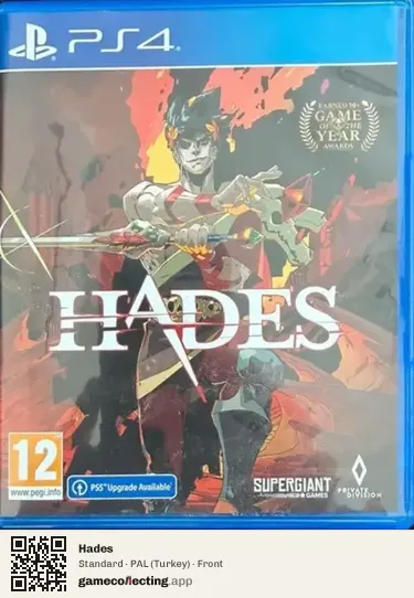 Hades PlayStation 4, Turkey box front