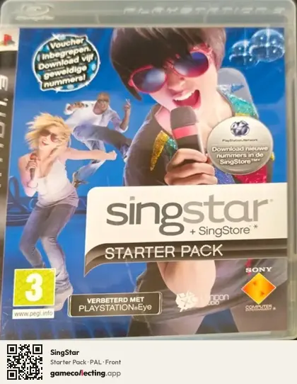 SingStar PlayStation 3, PAL box front