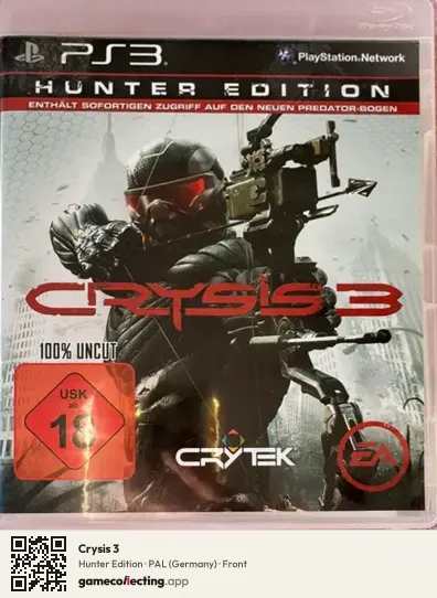 Crysis 3 PlayStation 3, Germany box front