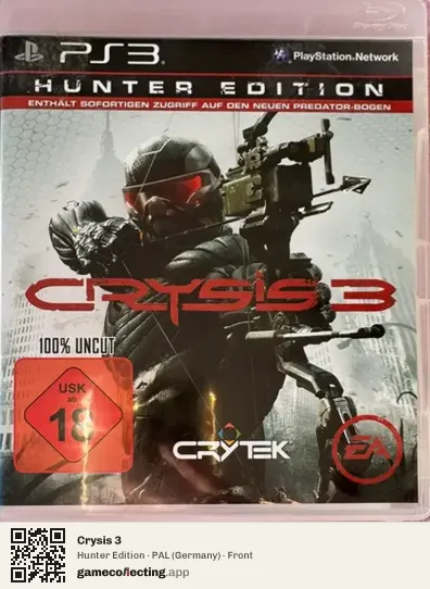 Crysis 3 PlayStation 3, Germany box front