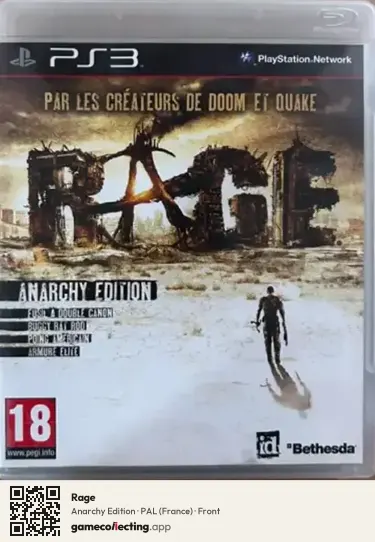 Rage PlayStation 3, France box front