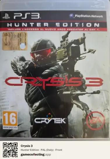Crysis 3 PlayStation 3, Italy box front