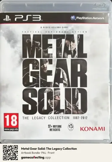 Metal Gear Solid: The Legacy Collection PlayStation 3, PAL box front