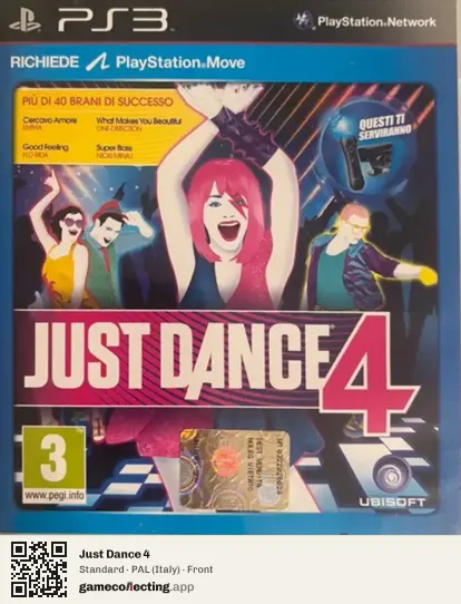 Just Dance 4 PlayStation 3, Italy box front