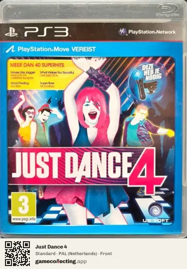 Just Dance 4 PlayStation 3, Netherlands box front