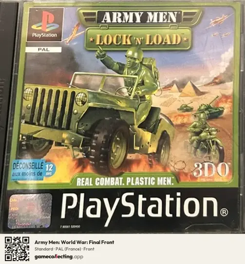 Army Men: World War: Final Front PlayStation, France box front