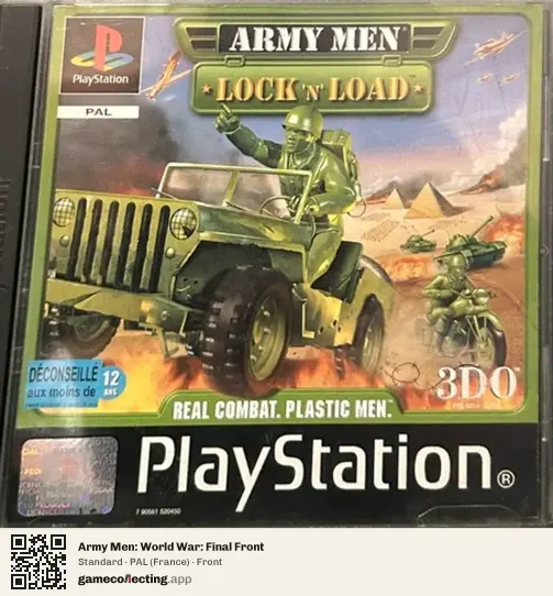 Army Men: World War: Final Front PlayStation, France box front