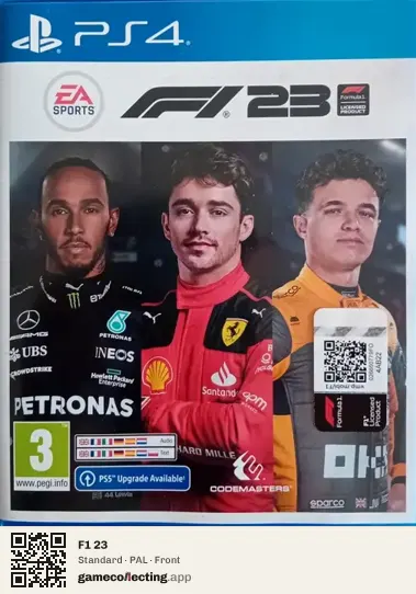 F1 23 PlayStation 4, PAL box front