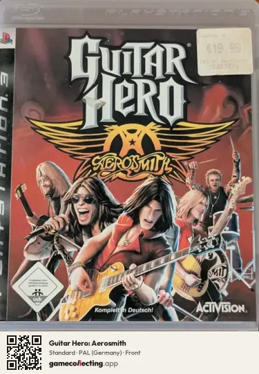 Guitar Hero: Aerosmith PlayStation 3, Germany box front