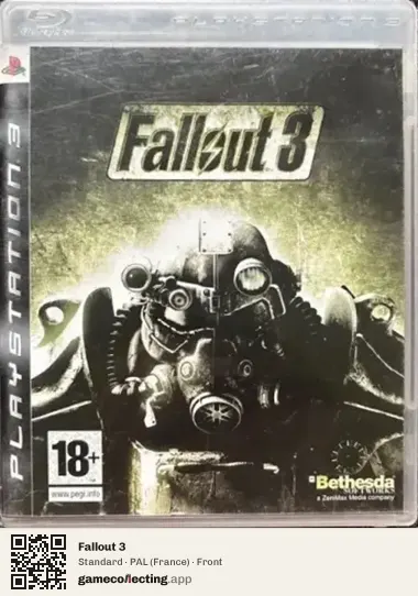 Fallout 3 PlayStation 3, France box front