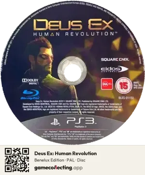 Deus Ex: Human Revolution PlayStation 3, PAL disc