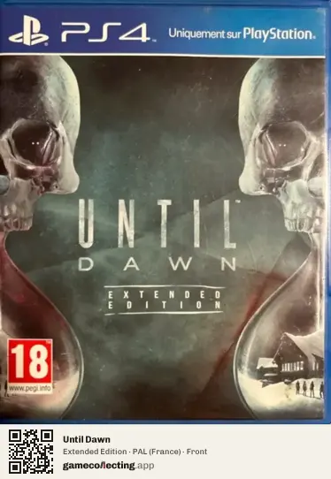 Until Dawn PlayStation 4, France box front