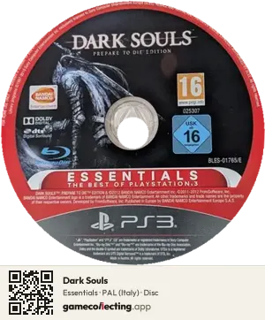 Dark Souls PlayStation 3, PAL disc