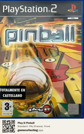 Play It Pinball PlayStation 2, France box front