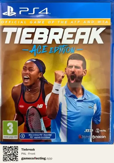 Tiebreak PlayStation 4, PAL box front
