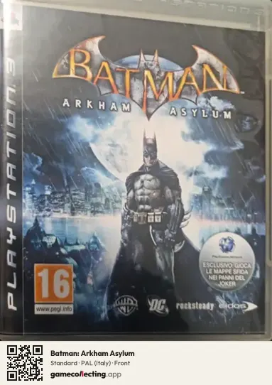 Batman: Arkham Asylum PlayStation 3, Italy box front