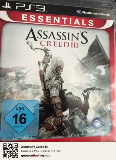 Assassin's Creed III PlayStation 3, Germany box front