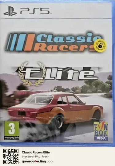 Classic Racers Elite PlayStation 5, PAL box front