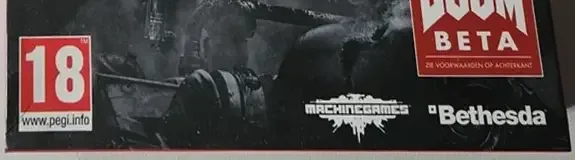 Wolfenstein: The New Order, the PEGI square on its front