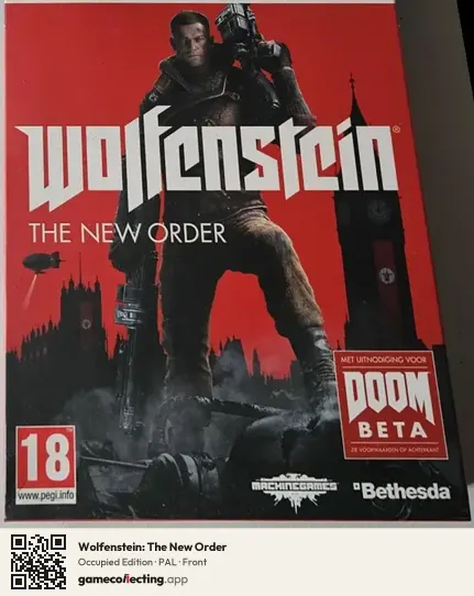 Wolfenstein: The New Order PlayStation 4, PAL box front