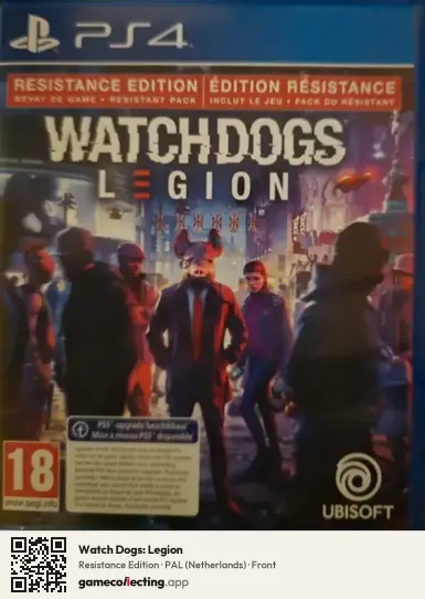 Watch Dogs: Legion PlayStation 4, Netherlands box front
